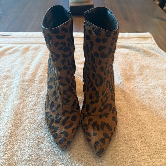 Topshop Leopard Print Ankle Boots - Picture 1 of 6